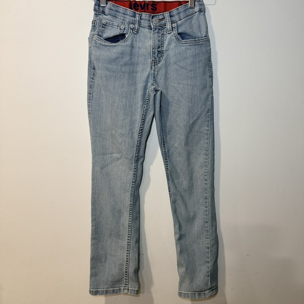 Levi's Boys Youth Jeans 511 Slim Flex Stretch Denim Blue Jeans Size 10